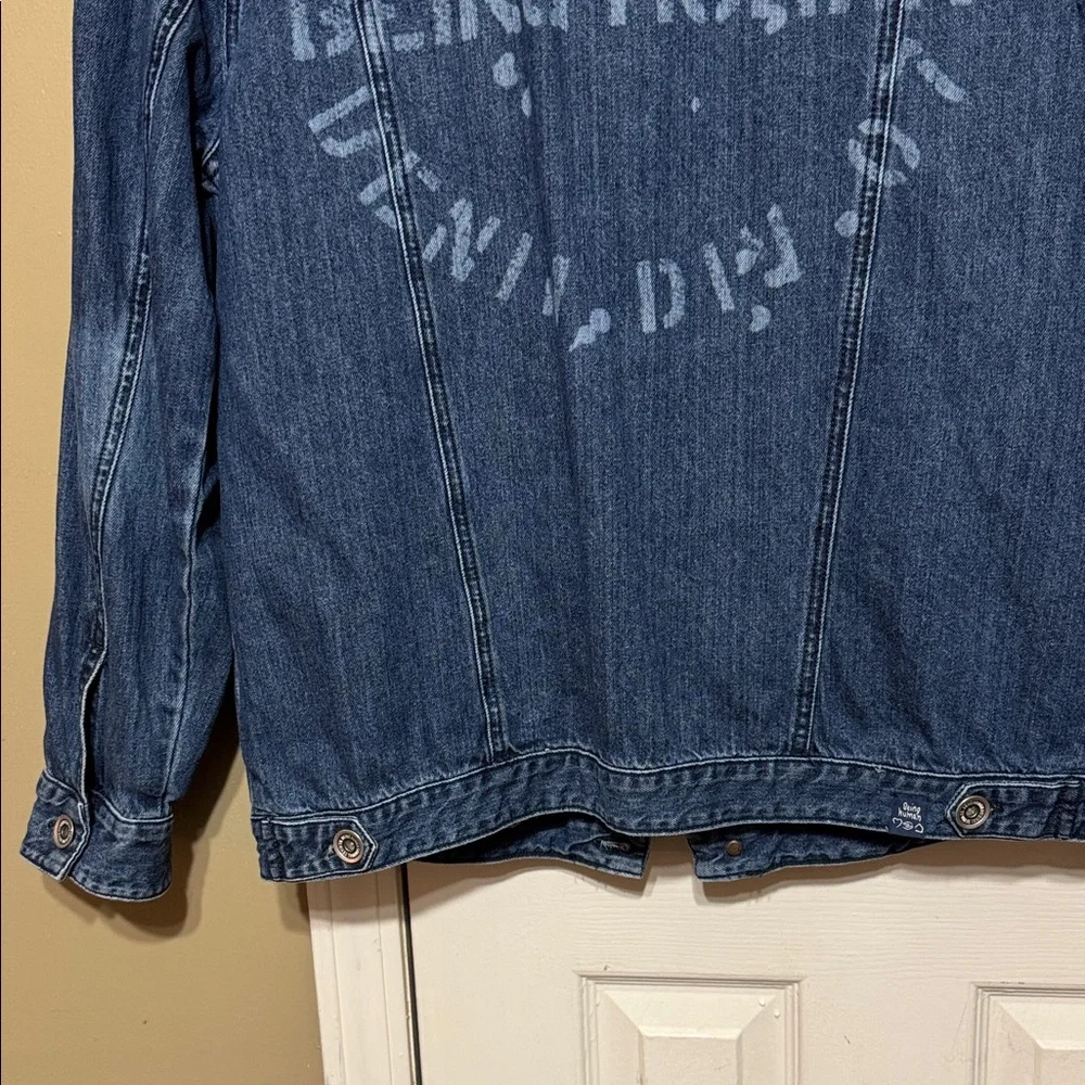Men's Classic Blue Denim Jacket Graphics